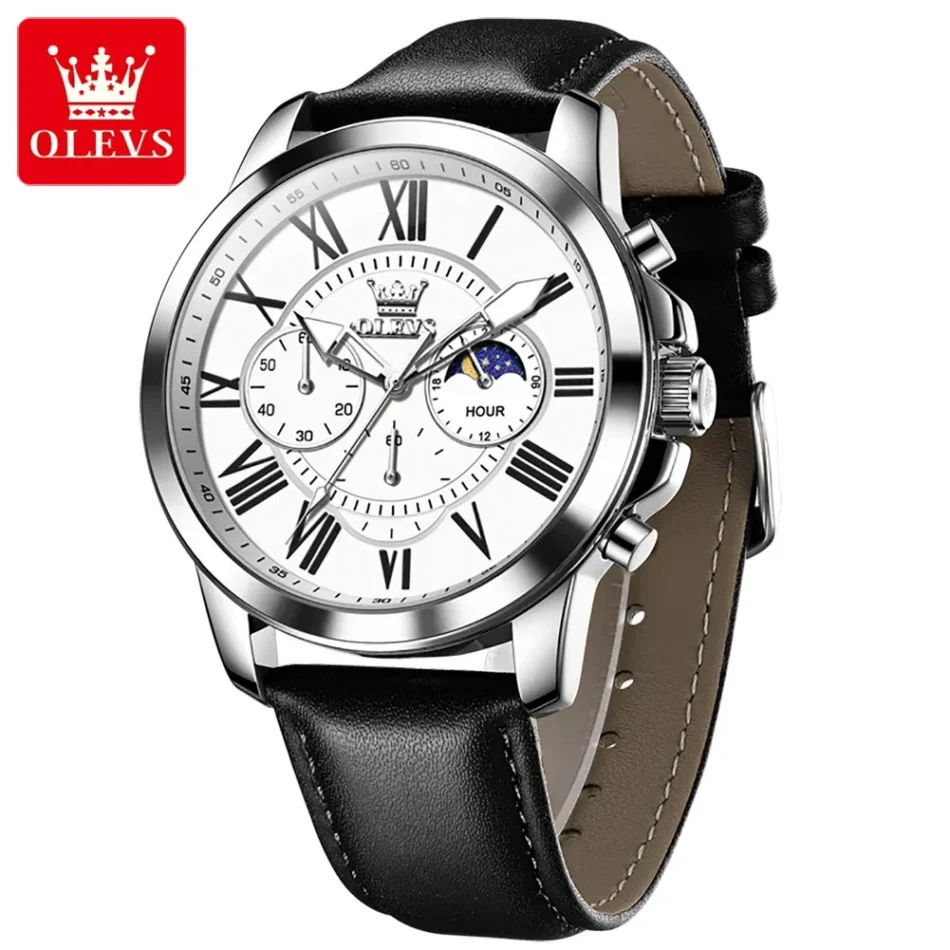 Olevs Men's Watch 3632 - Image 7