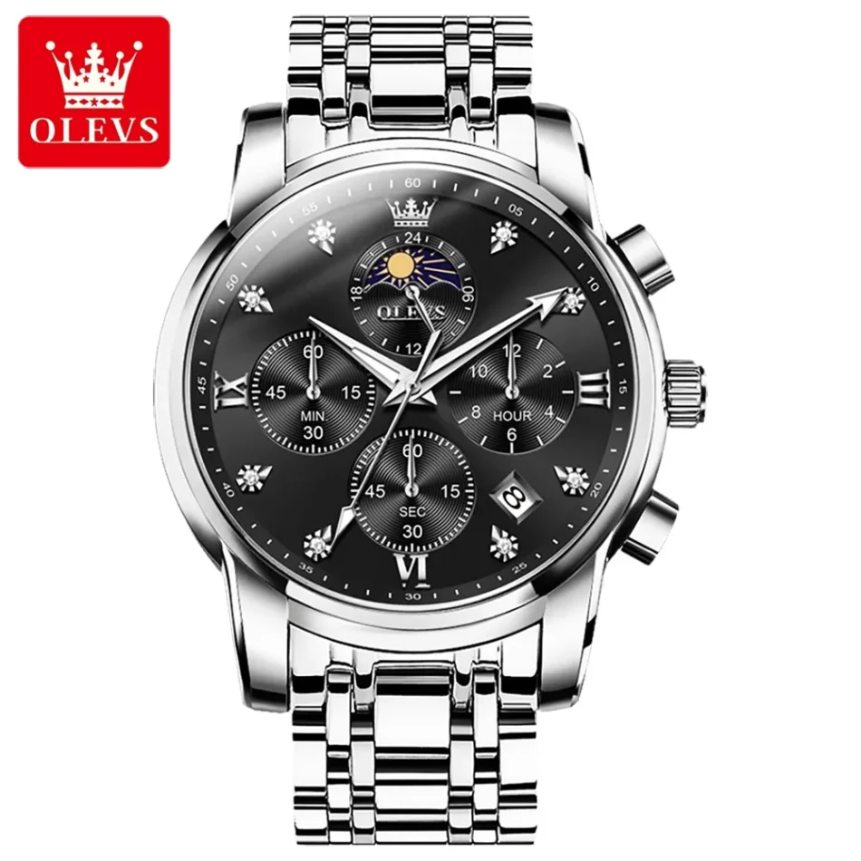 Olevs Men's Watch 3655 - Image 11