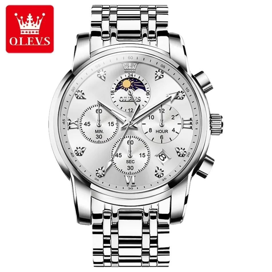 Olevs Men's Watch 3655 - Image 12