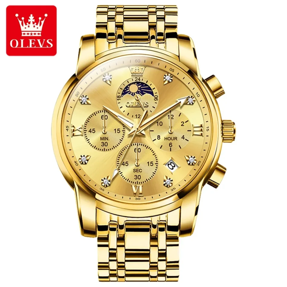 Olevs Men's Watch 3655 - Image 13