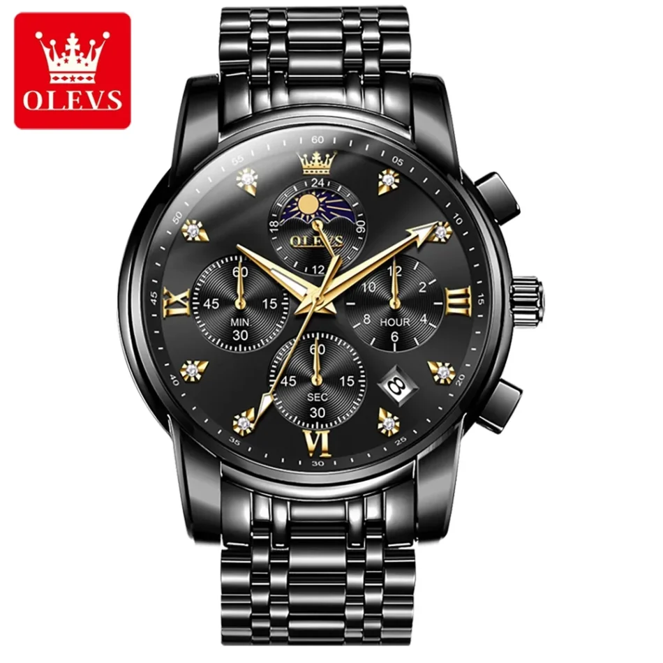 Olevs Men's Watch 3655 - Image 14