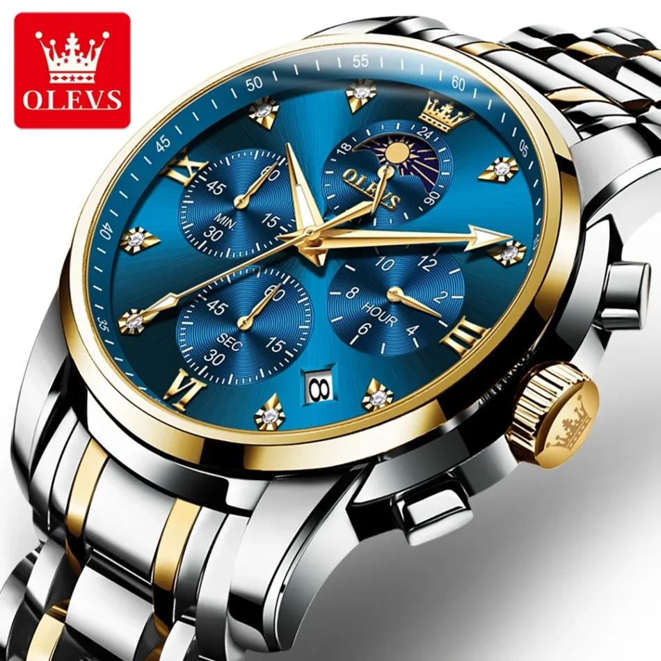 Olevs Men's Watch 3655 - Image 5