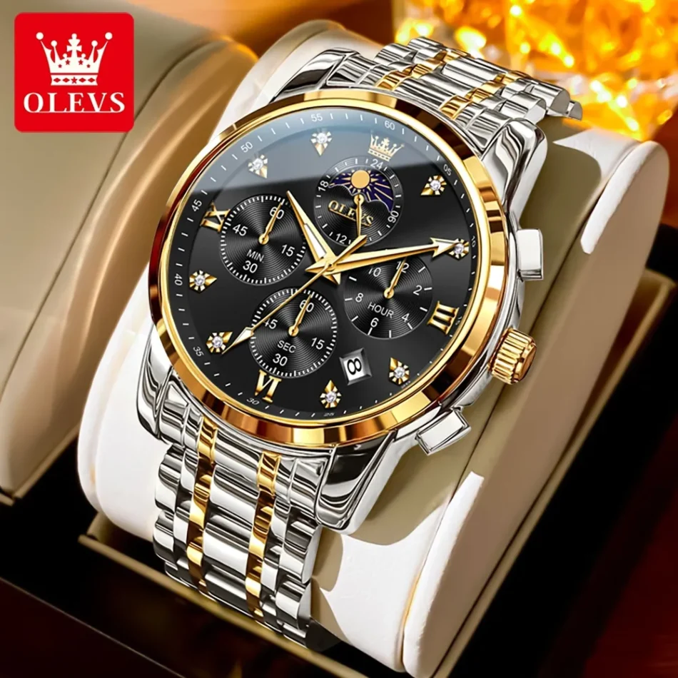 Olevs Men's Watch 3655 - Image 7