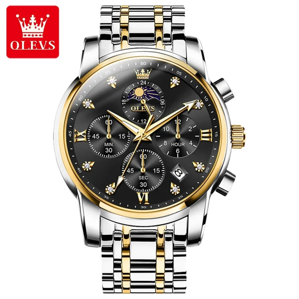 Olevs Men's Watch 3655 - Image 9