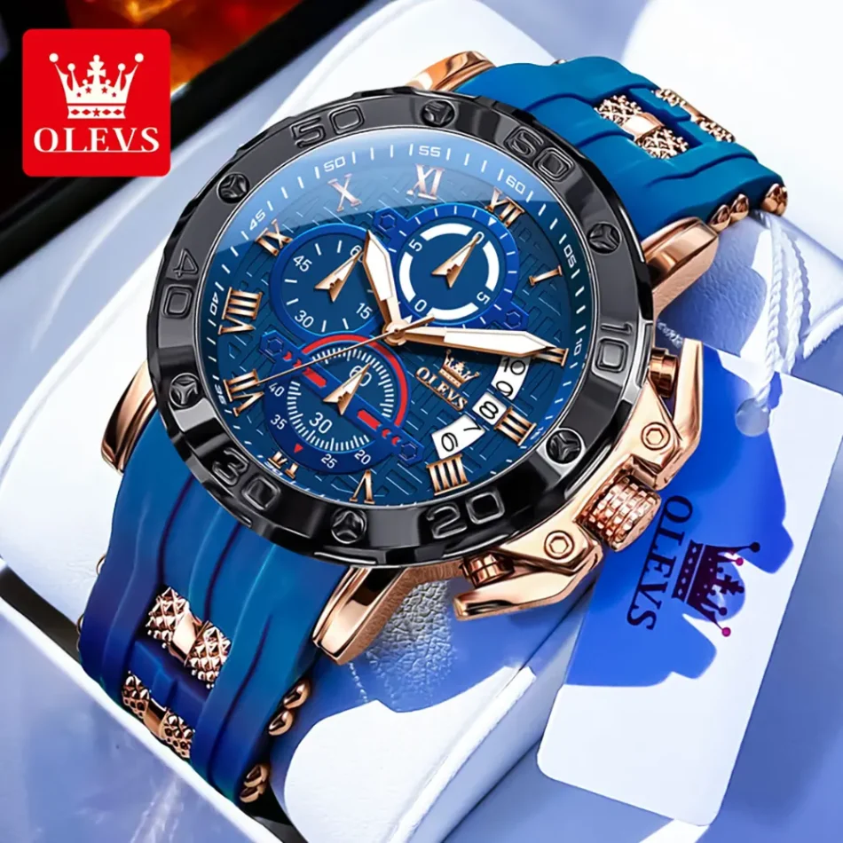 Olevs Men's Watch 9986 - Image 6