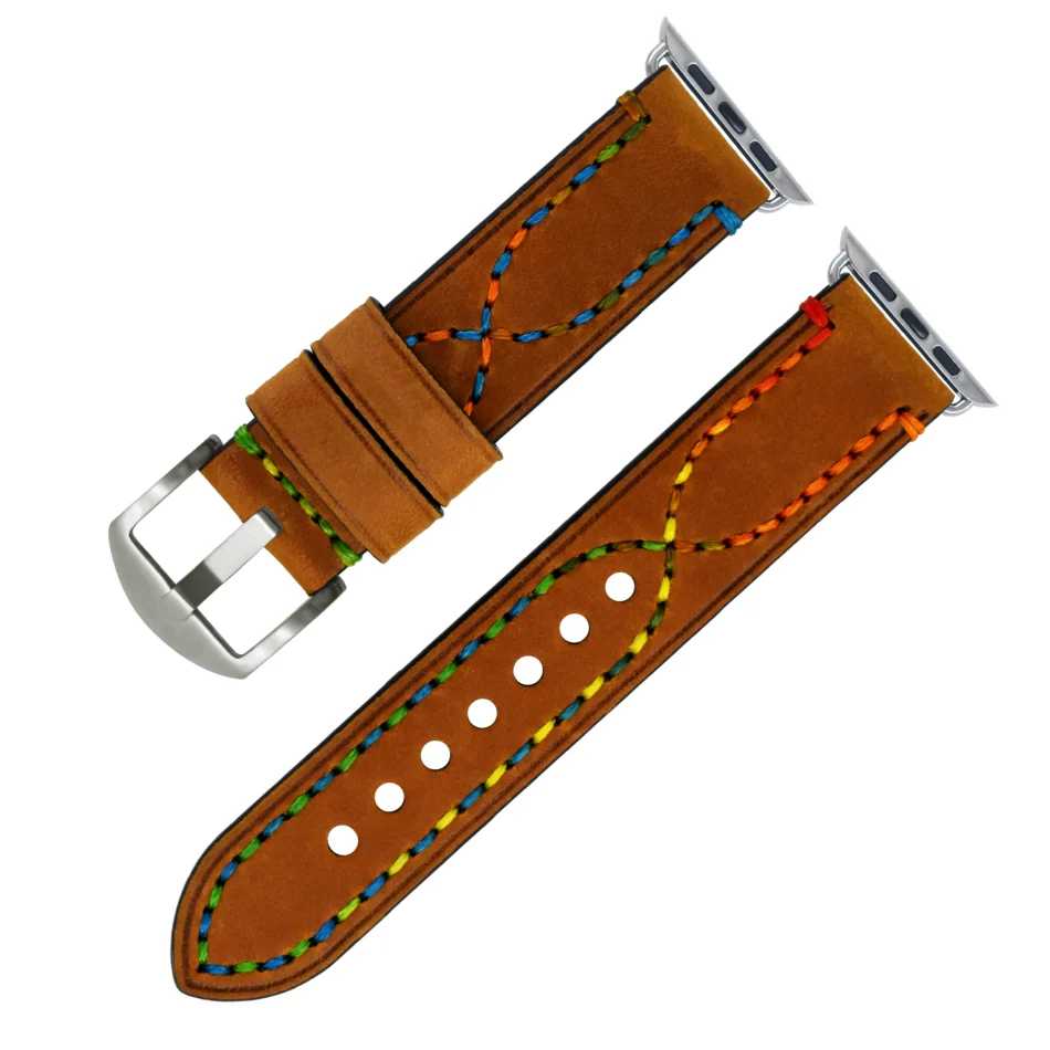 Vintage Leather Apple Watch Band - Image 11