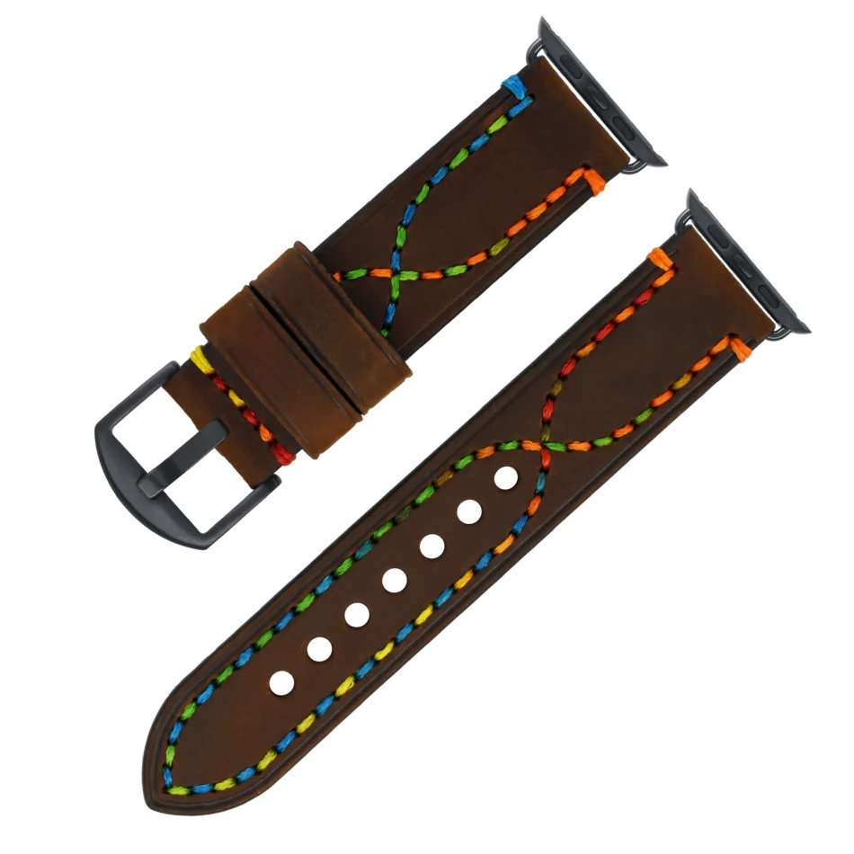 Vintage Leather Apple Watch Band - Image 14