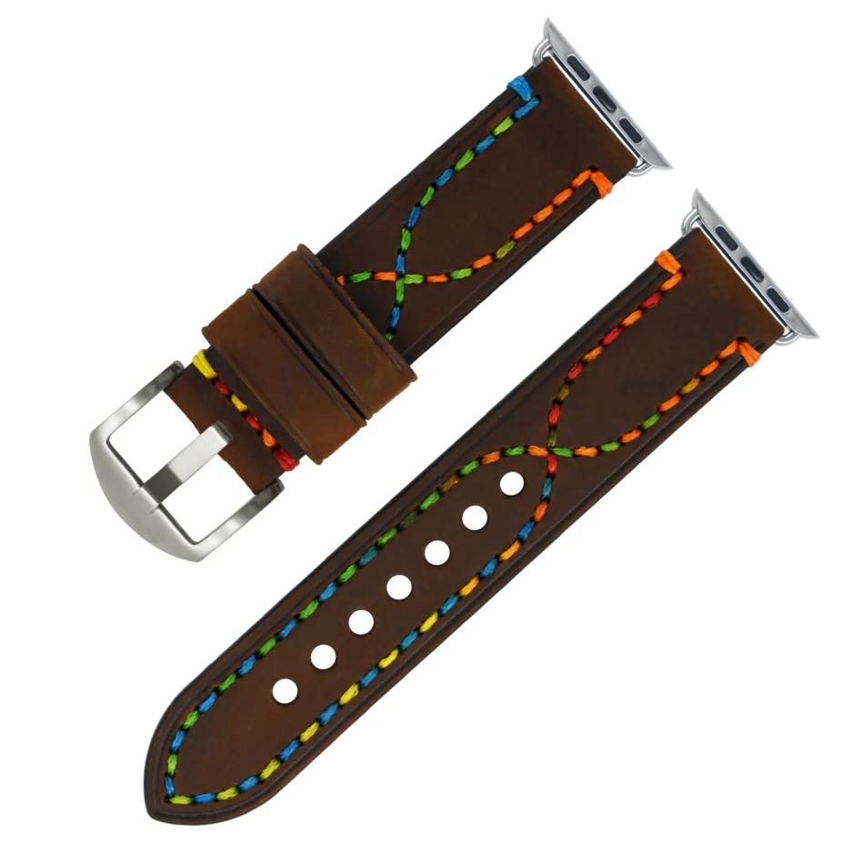 Vintage Leather Apple Watch Band - Image 8