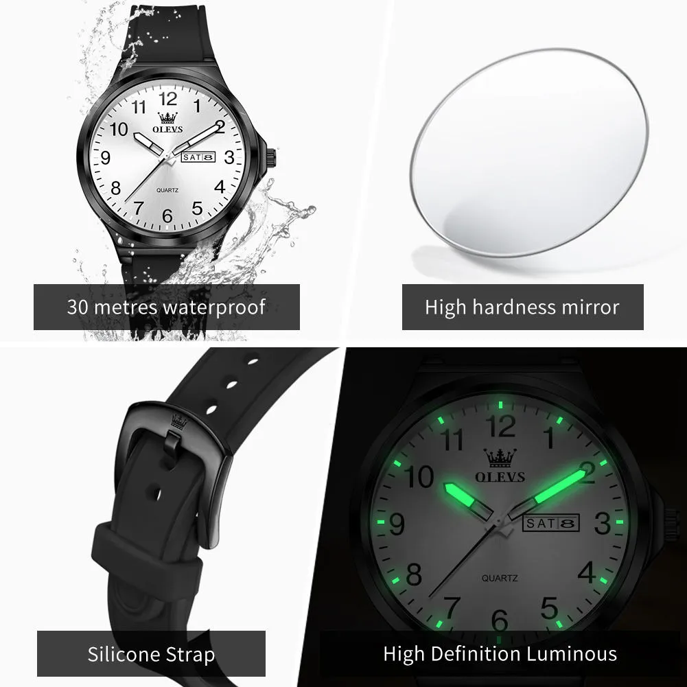 Olevs Men's Watch 5647 - Image 3