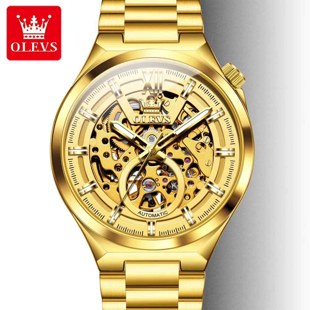 Olevs Men's Watch 6722 - Image 11