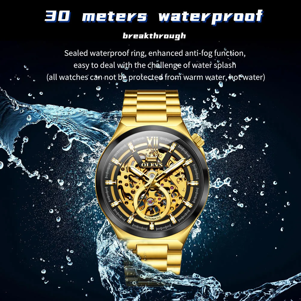 Olevs Men's Watch 6722 - Image 4