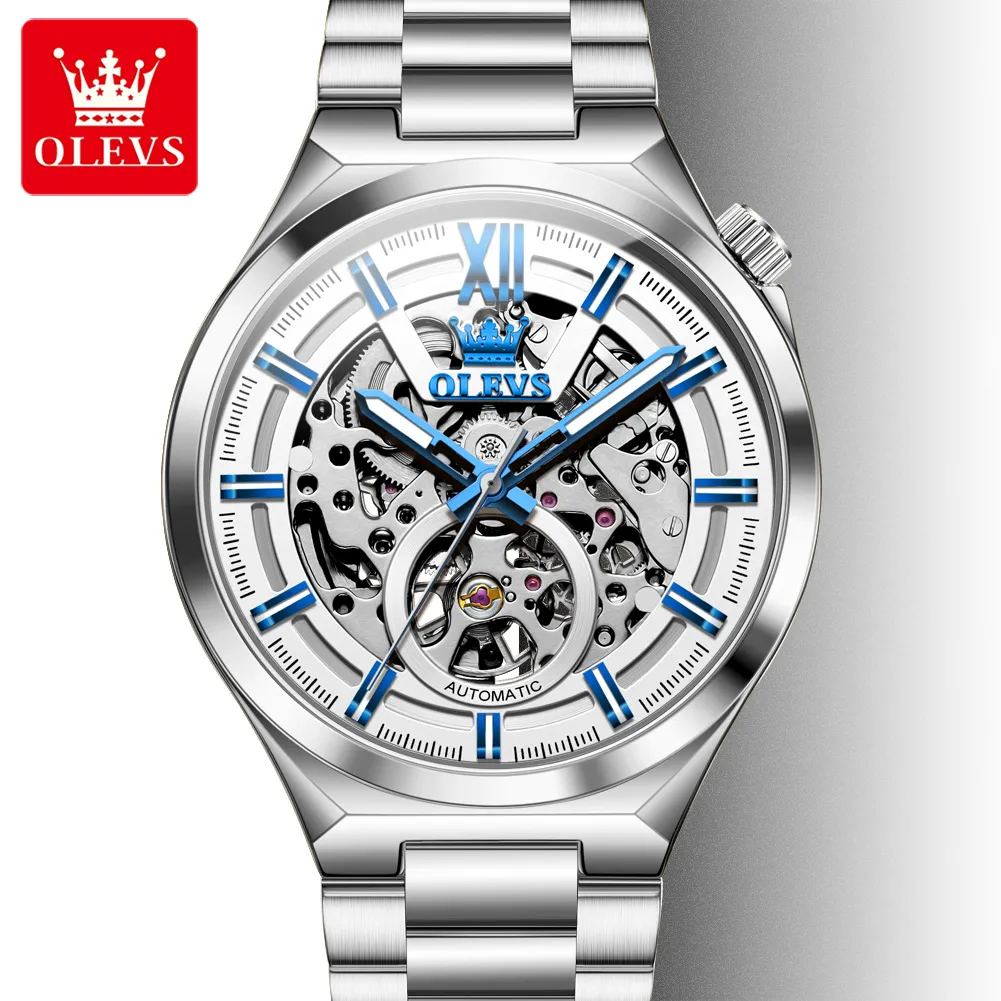 Olevs Men's Watch 6722 - Image 8