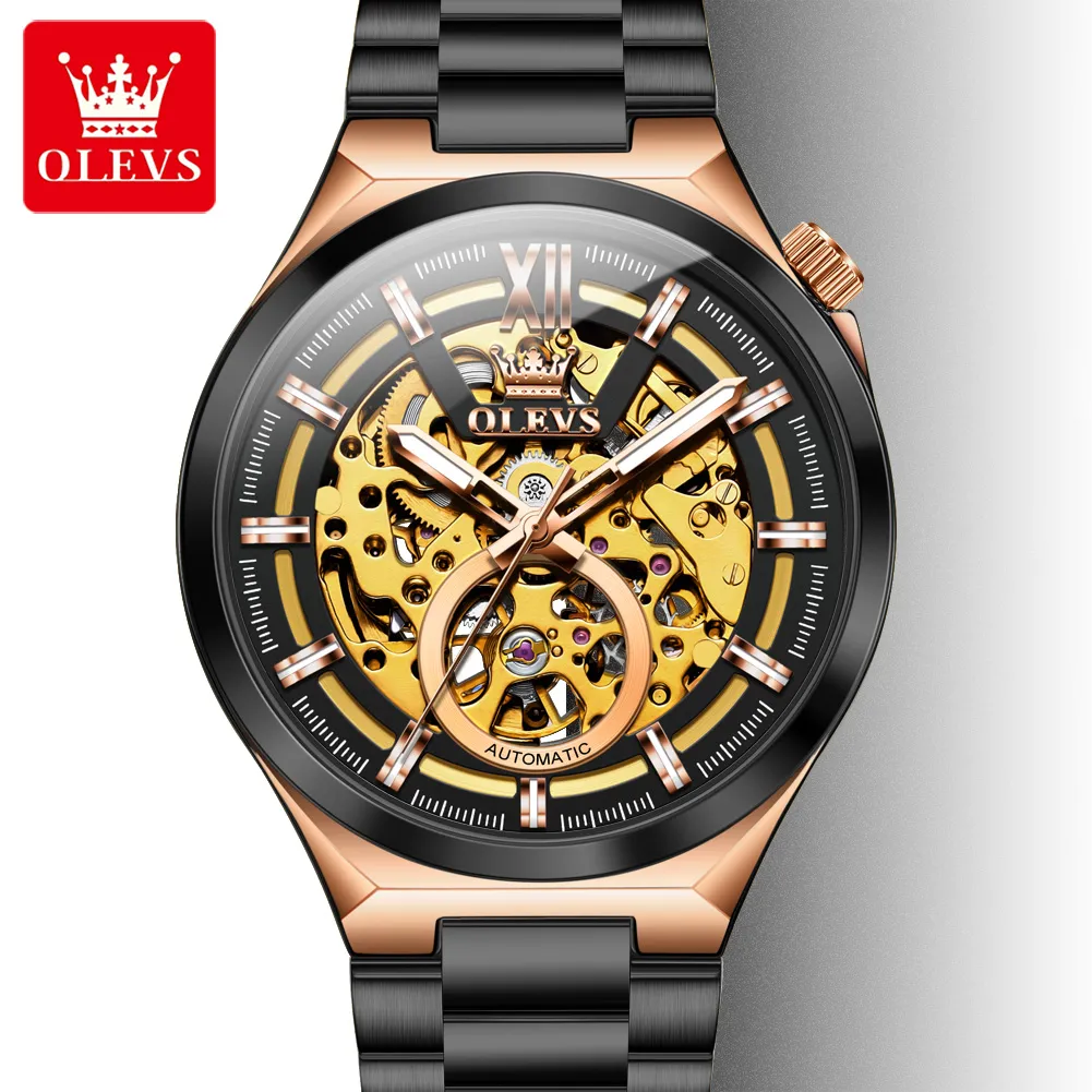 Olevs Men's Watch 6722 - Image 9