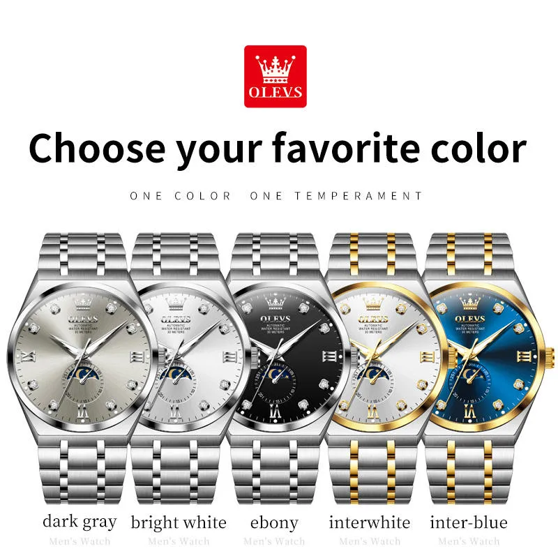 Olevs Men's Watch 7069 - Image 7