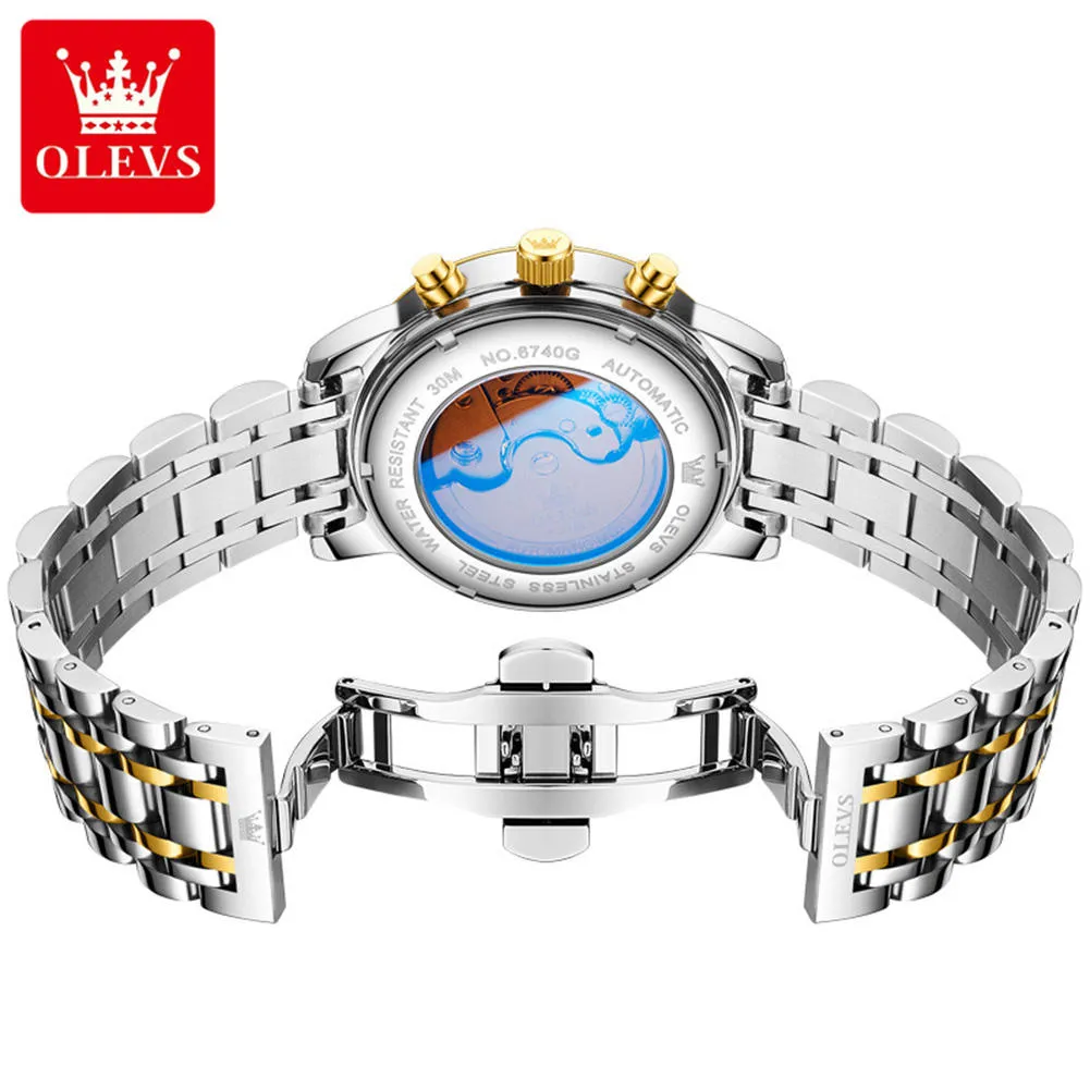 Olevs Men's Watch 6740 - 42mm, Mechanical Watch, 7 Colors