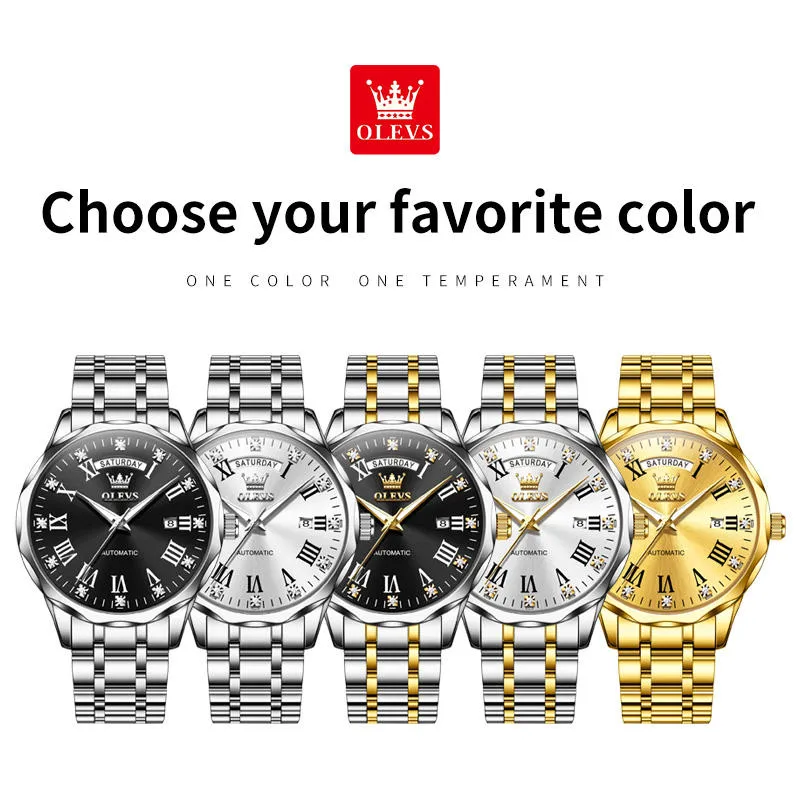 Olevs Men's Watch 6780 - Image 7