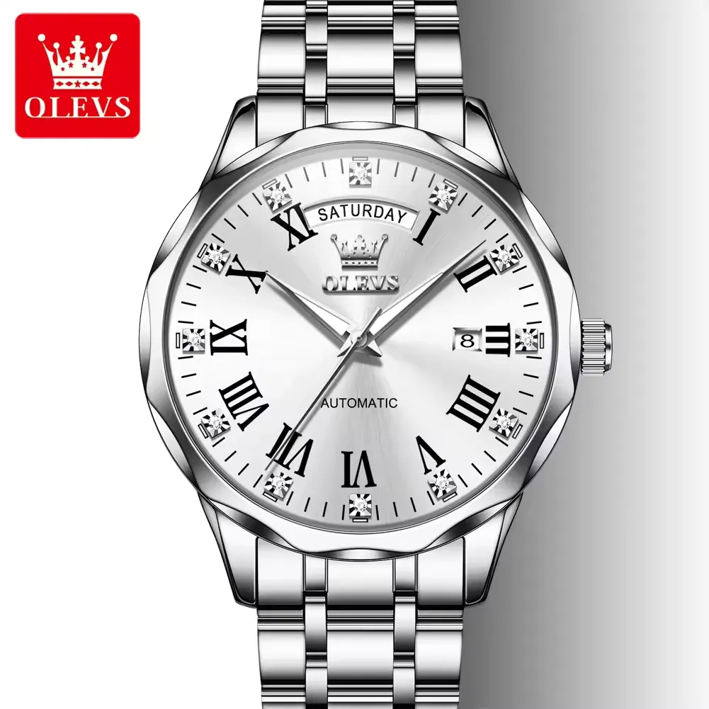 Olevs Men's Watch 6780 - Image 9