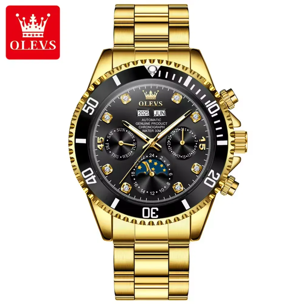 Olevs Men's Watch 6729 - Image 10