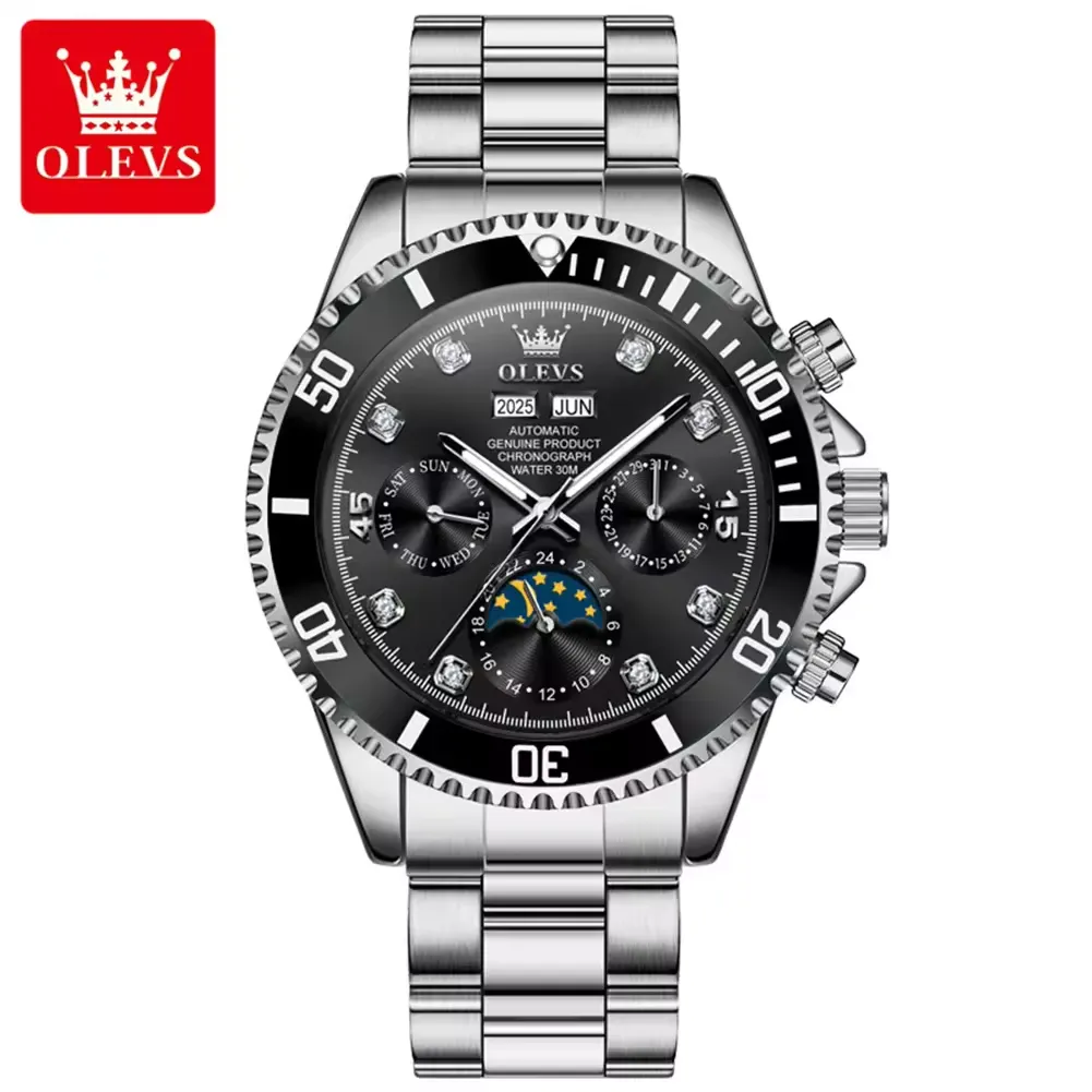 Olevs Men's Watch 6729 - Image 14