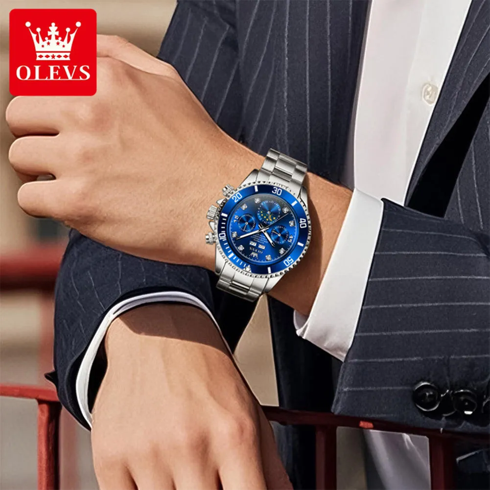 Olevs Men's Watch 6729 - Image 3