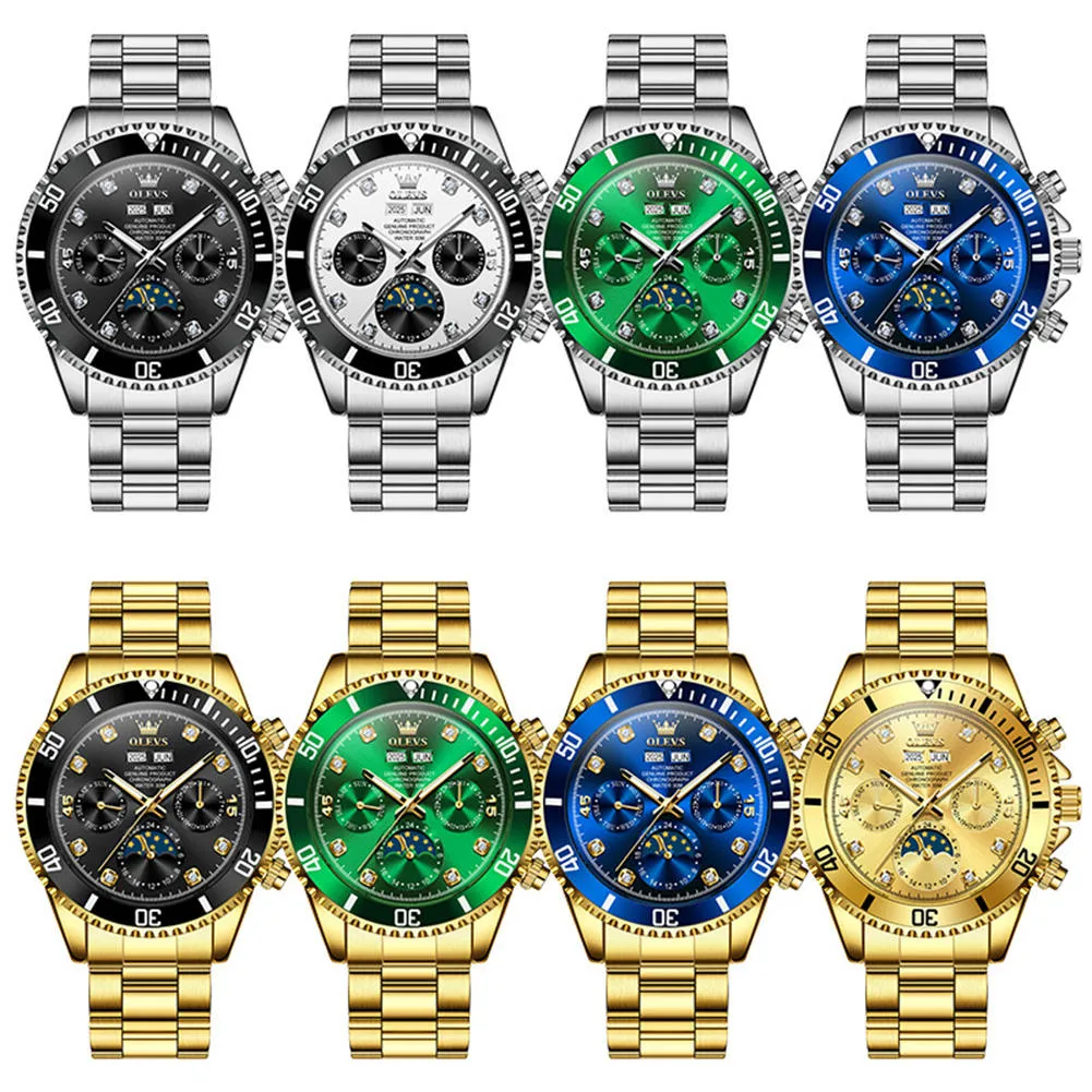 Olevs Men's Watch 6729 - Image 5