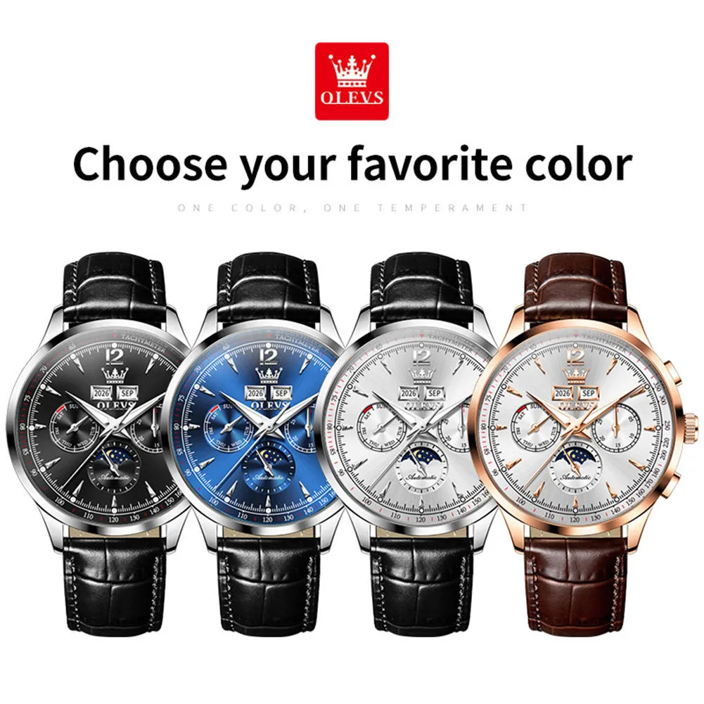 Olevs Men's Watch 7128 - Image 6