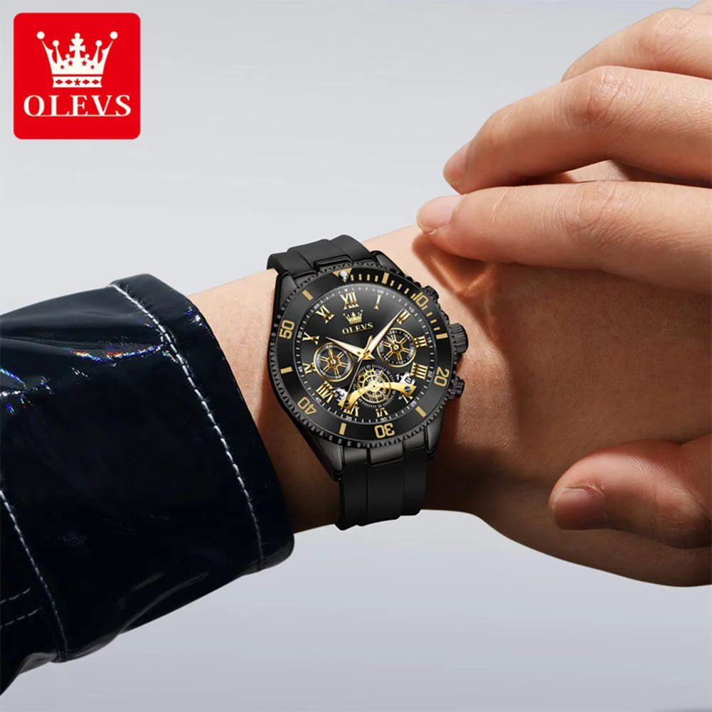 Olevs Men's Watch 3730 - Image 3