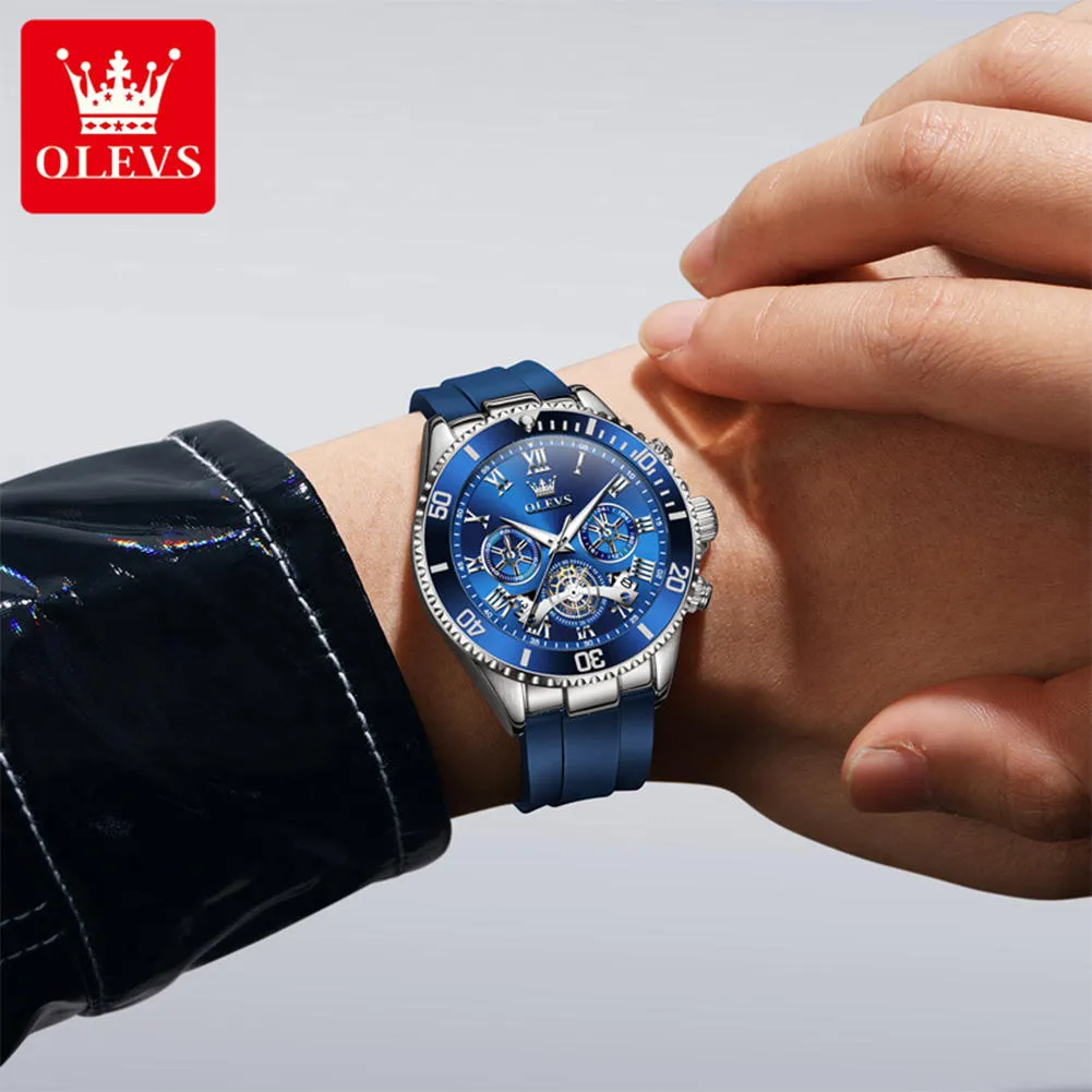 Olevs Men's Watch 3730 - Image 4
