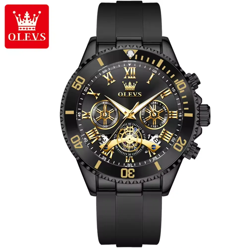 Olevs Men's Watch 3730 - Image 7