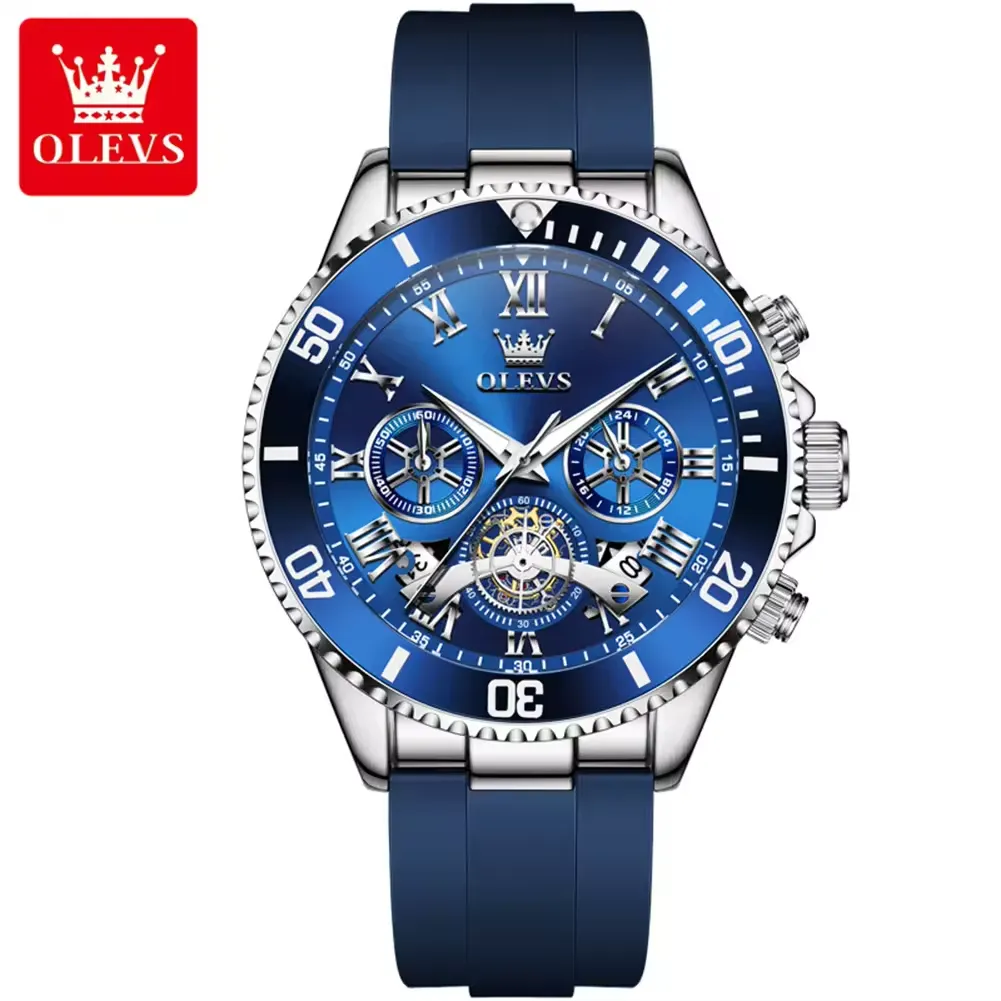 Olevs Men's Watch 3730 - Image 8
