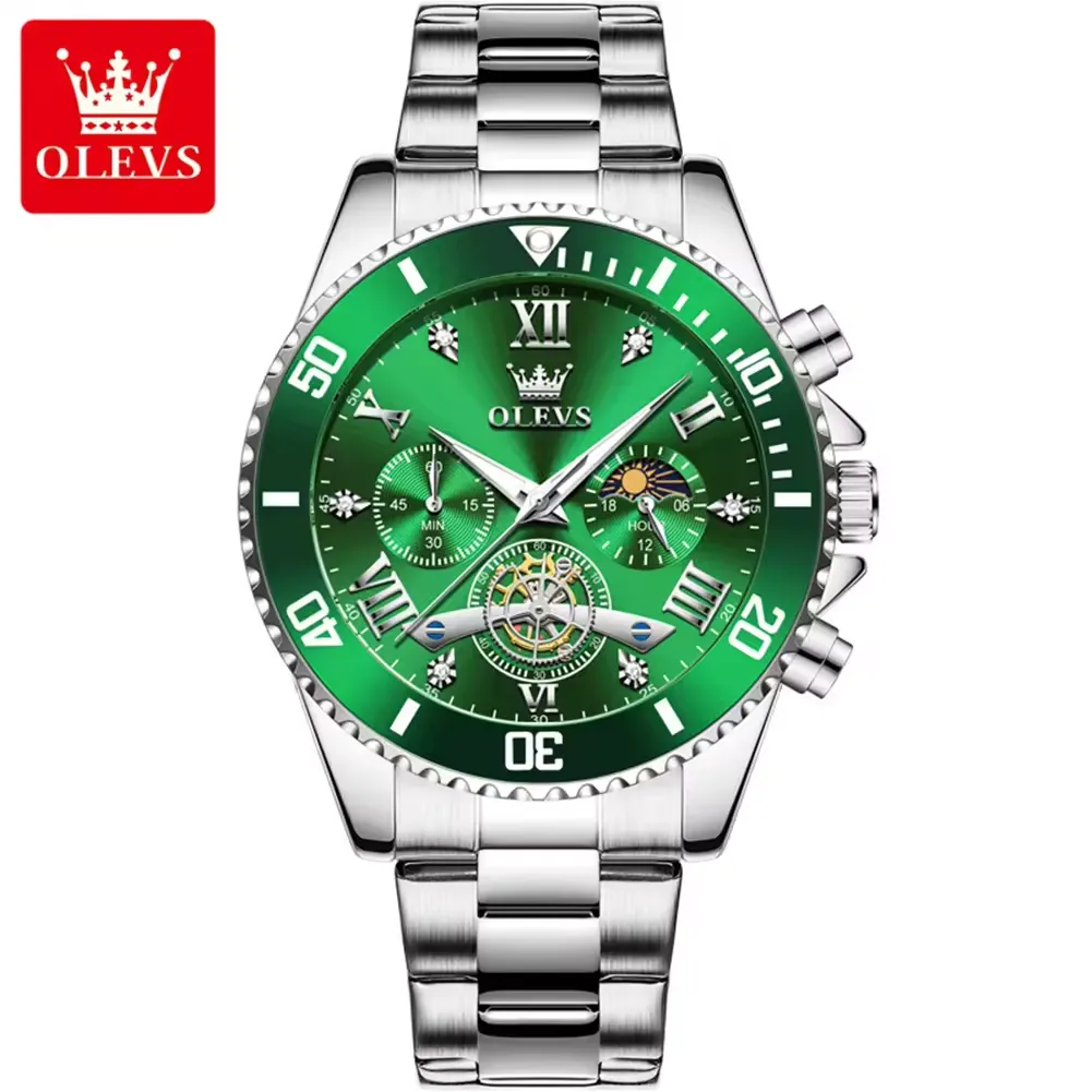 Olevs Men's Watch 3732 - Image 11