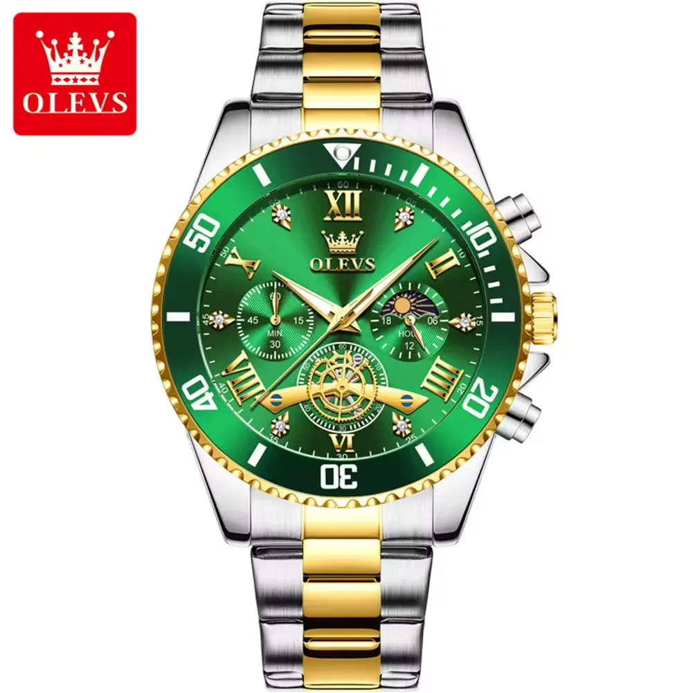 Olevs Men's Watch 3732 - Image 13