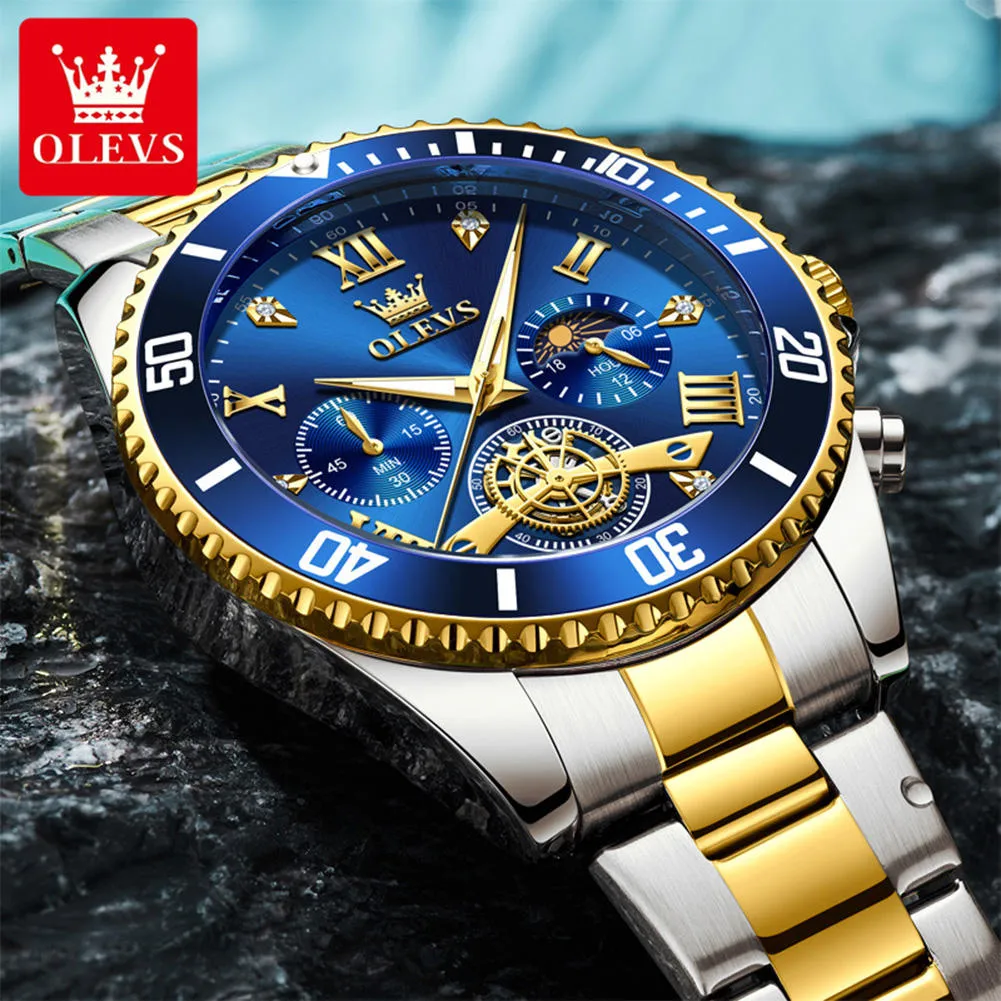 Olevs Men's Watch 3732 - Image 3