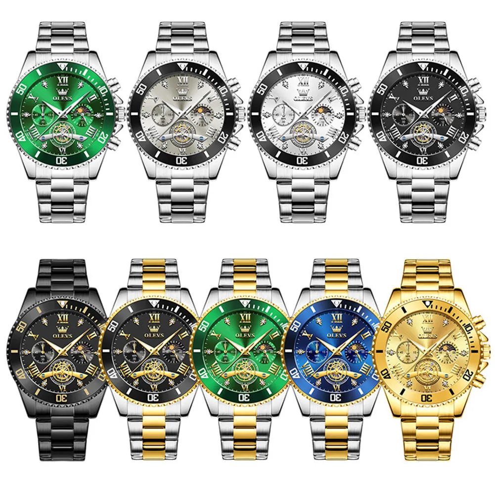 Olevs Men's Watch 3732 - Image 4