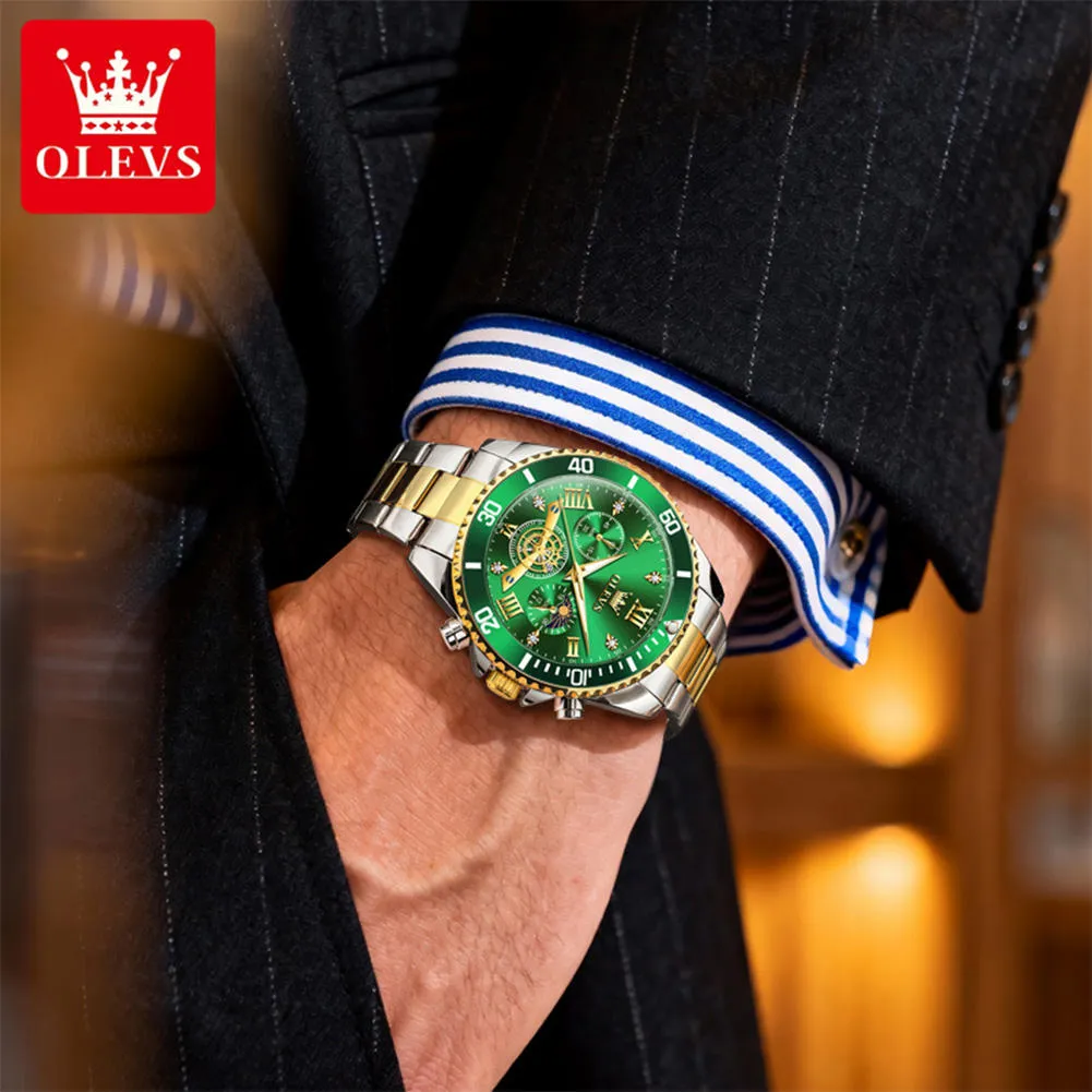 Olevs Men's Watch 3732 - Image 5