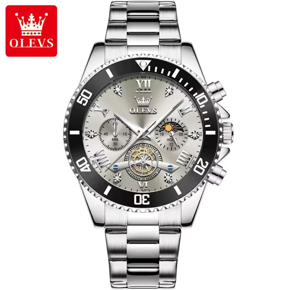 Olevs Men's Watch 3732 - Image 8