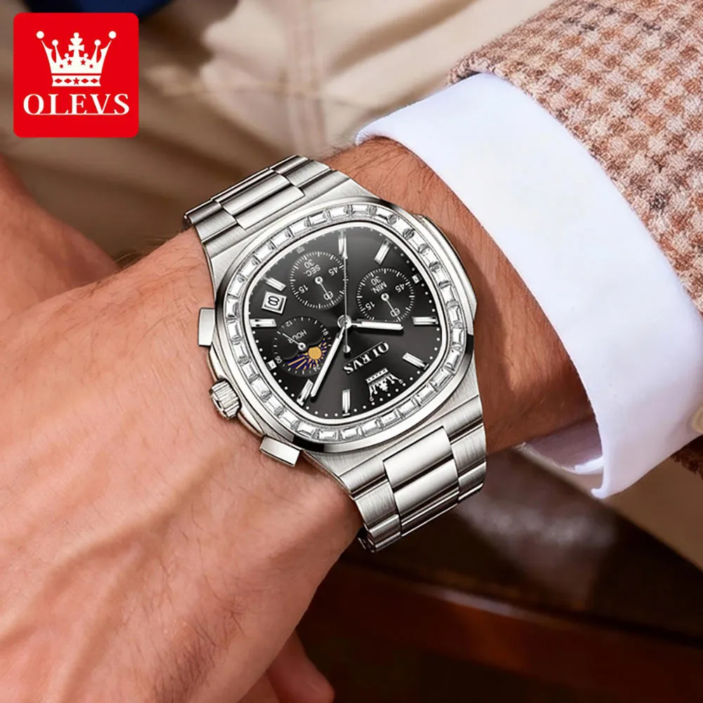 Olevs Men's Watch 3739 - Image 5