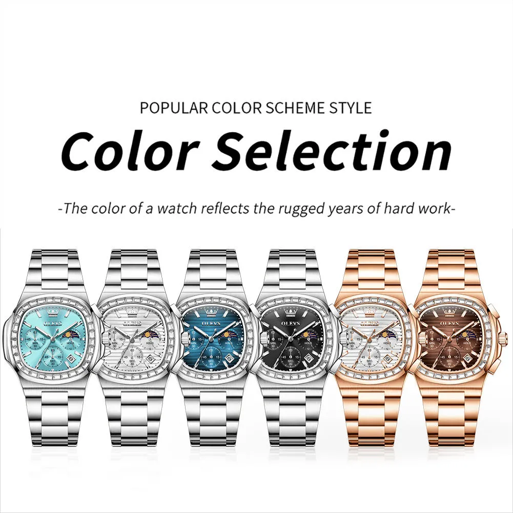 Olevs Men's Watch 3739 - Image 6