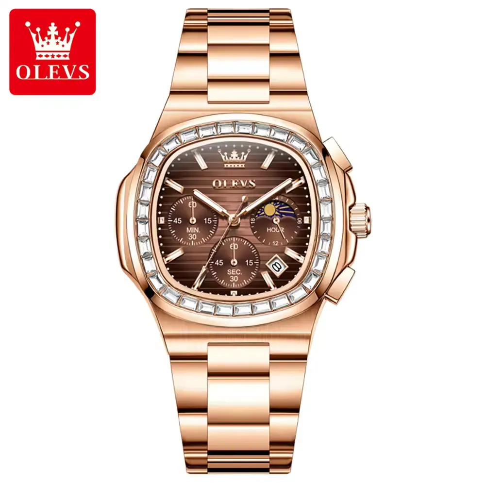 Olevs Men's Watch 3739 - Image 8