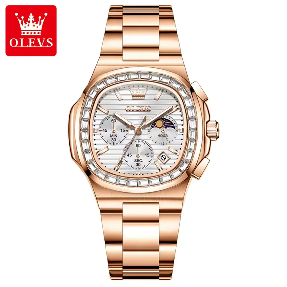 Olevs Men's Watch 3739 - Image 9