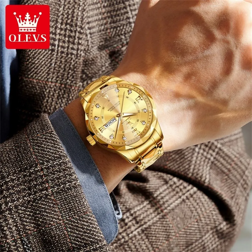 Olevs Men's Watch 5609 - Image 5