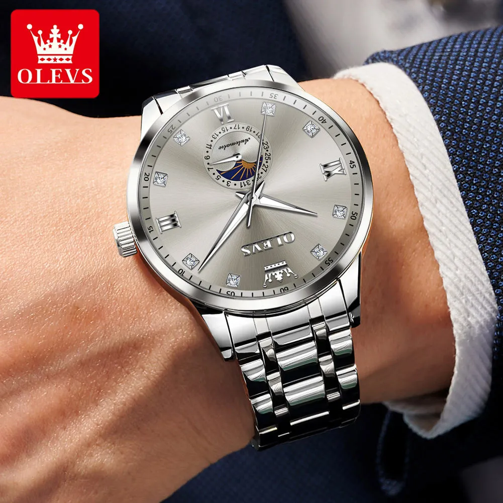 Olevs Men's Watch 7041 - Image 5