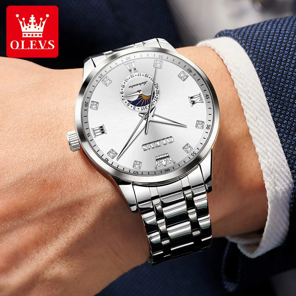 Olevs Men's Watch 7041 - Image 7