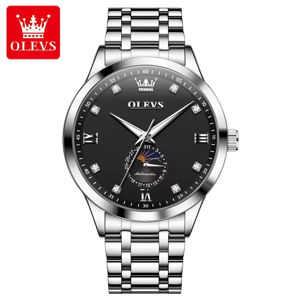 Olevs Men's Watch 7041 - Image 8