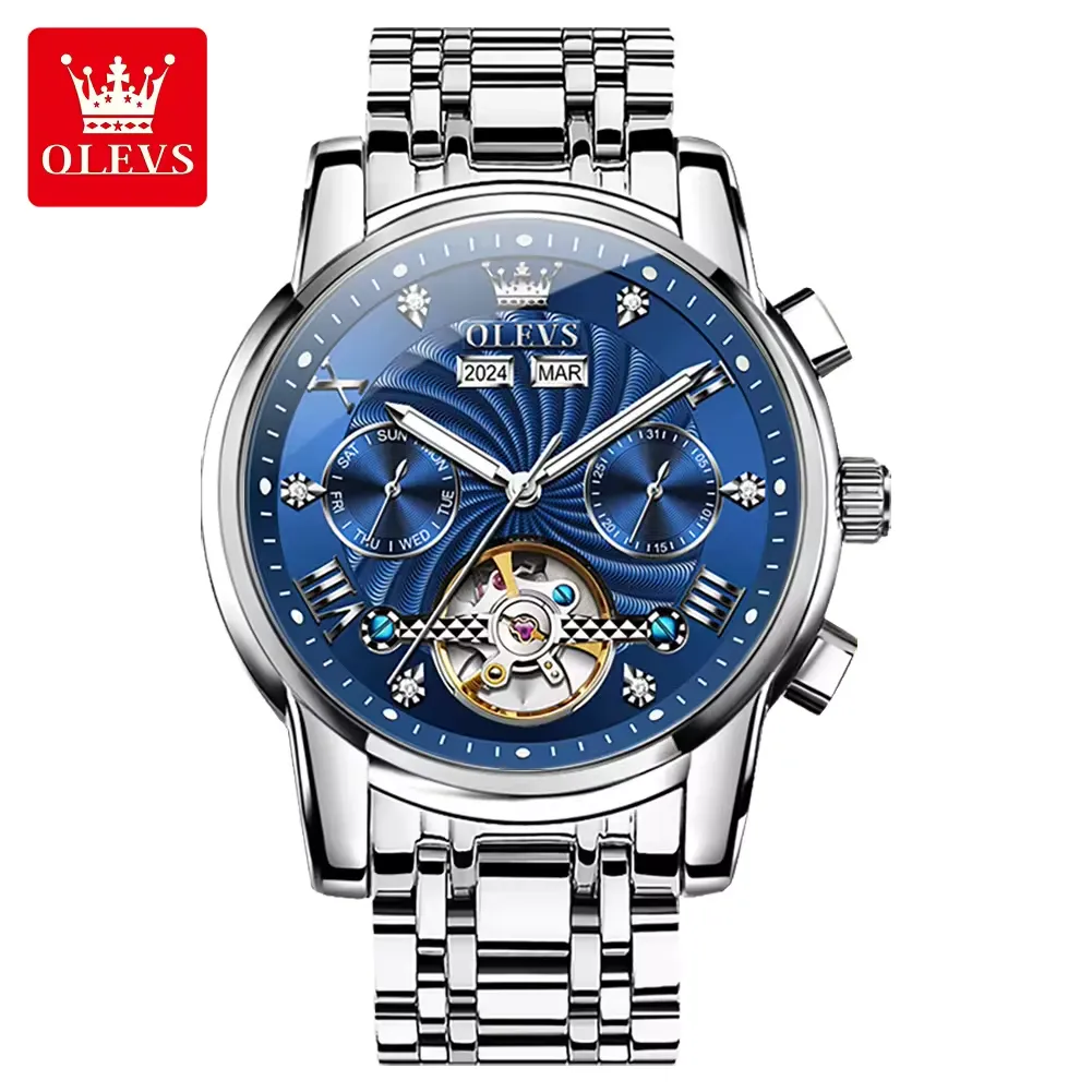 Olevs Men's Watch 7088 - Image 13