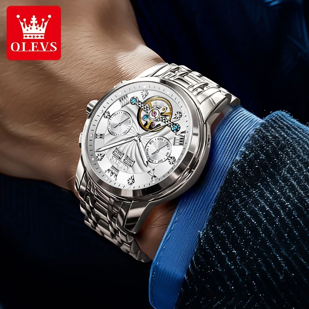 Olevs Men's Watch 7088 - Image 4