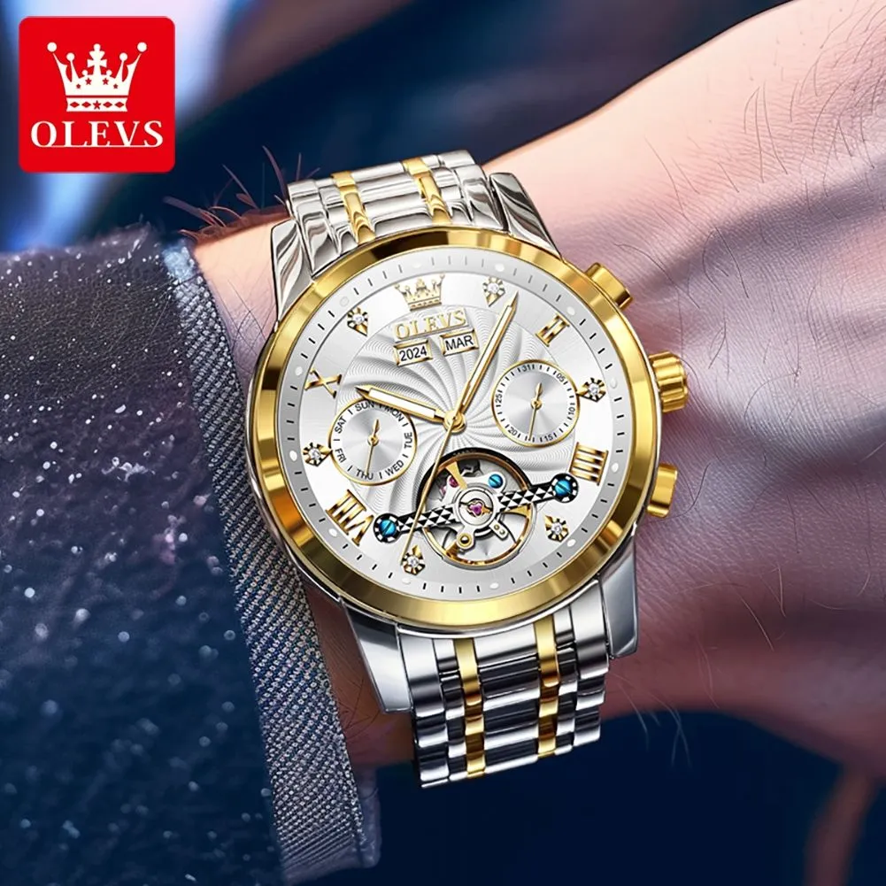Olevs Men's Watch 7088 - Image 5