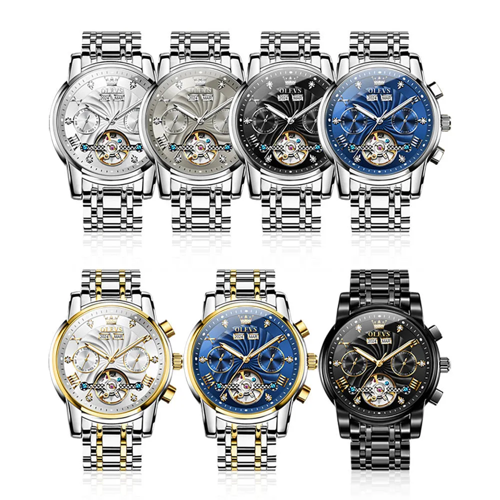 Olevs Men's Watch 7088 - Image 6