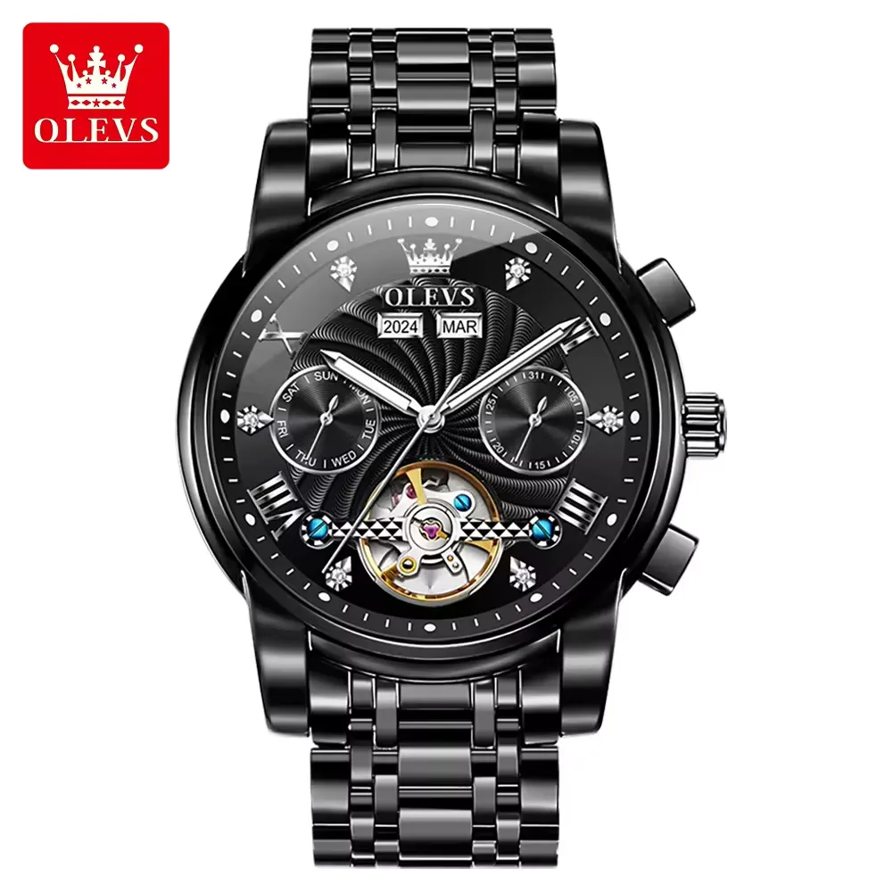 Olevs Men's Watch 7088 - Image 8