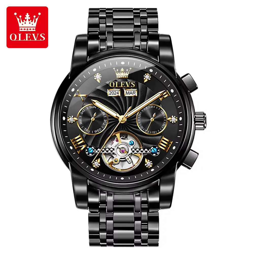 Olevs Men's Watch 7088 - Image 9